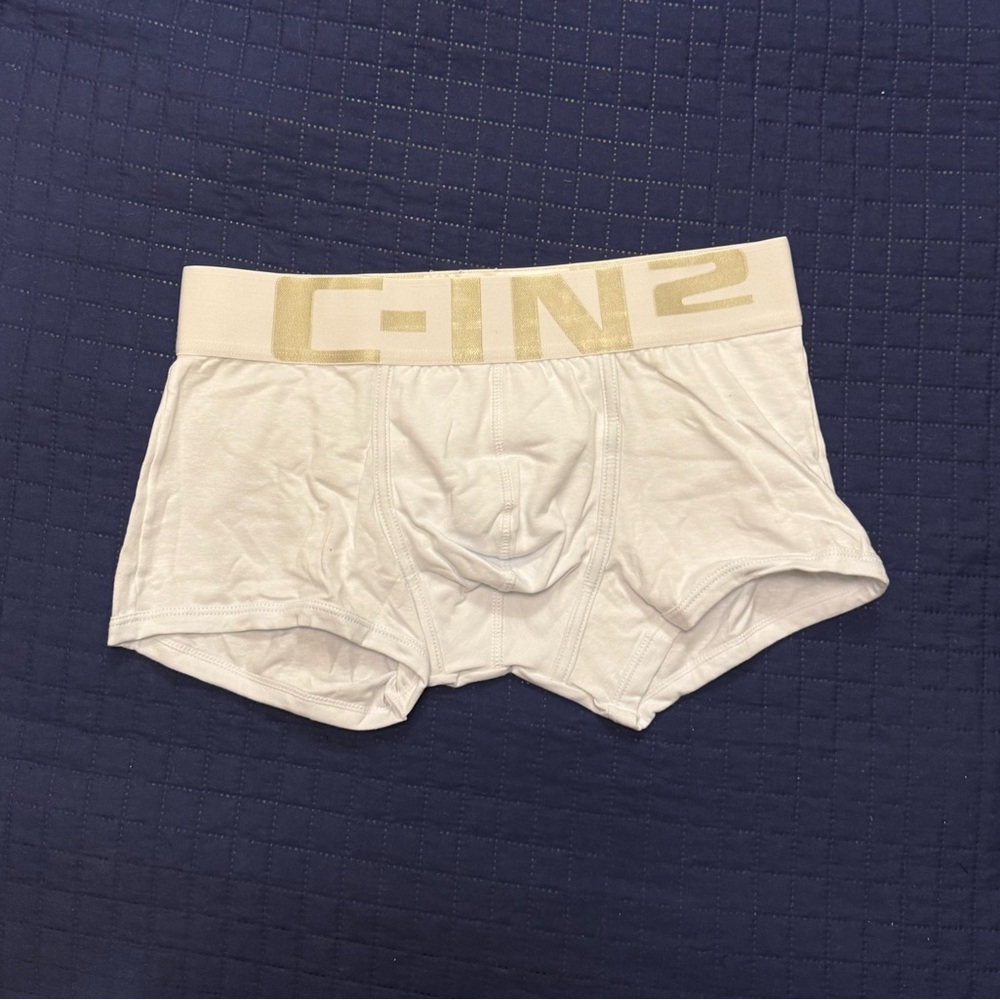 Men’s White Trunks. Cotton. Medium. New.